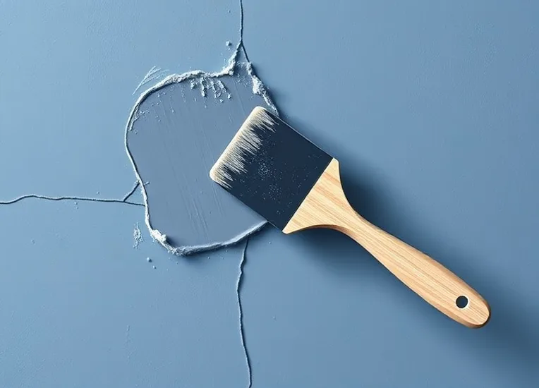 Ponçage et rebouchage des fissures avant mise en peinture